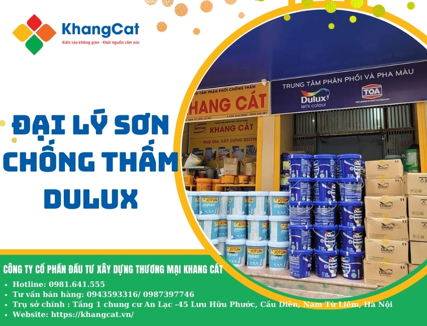 Đại lý sơn chống thấm Dulux uy tín, chính hãng